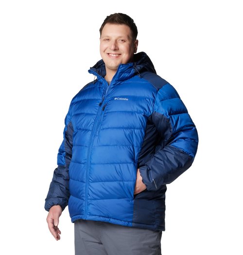 Columbia Men's Labyrinth Loop II Hooded Jacket, Mountain Blue/Collegiate Navy, X-Large