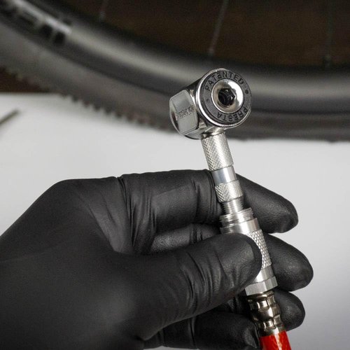 Prestacycle Presta Head – Auto-Lock Bicycle Tire Pump Head for Tubeless & Presta Valves, 90° Steel Design, Presta Valve Pump, Presta Adapter, Compatible with Prestaflator Pro & Premium Floor Pumps