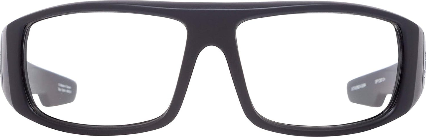 SPY Logan Matte Black ANSI Rx Clear