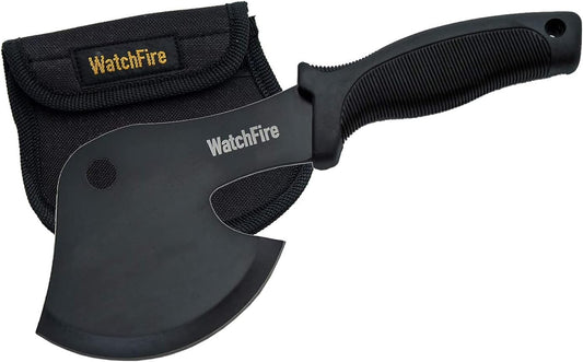 WatchFire 10” Black Camping/Survival Axe-Head Hatchet with Nylon Sheath (210921)