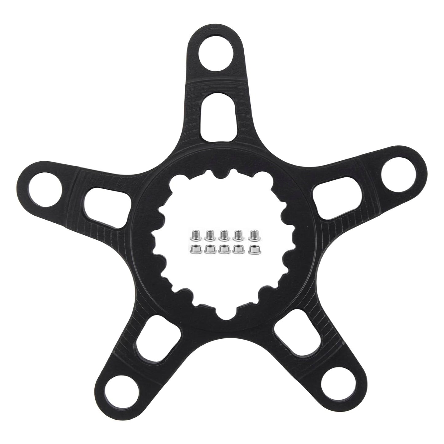 EVOSID Bike Chainring Adapter GXP to 110/130BCD 5 Arms Aluminium Spider Adapter for Sram X9 XX1 X0 X01 GXP, Dub Crank with 5 Bolt (110BCD with 5 bolt)