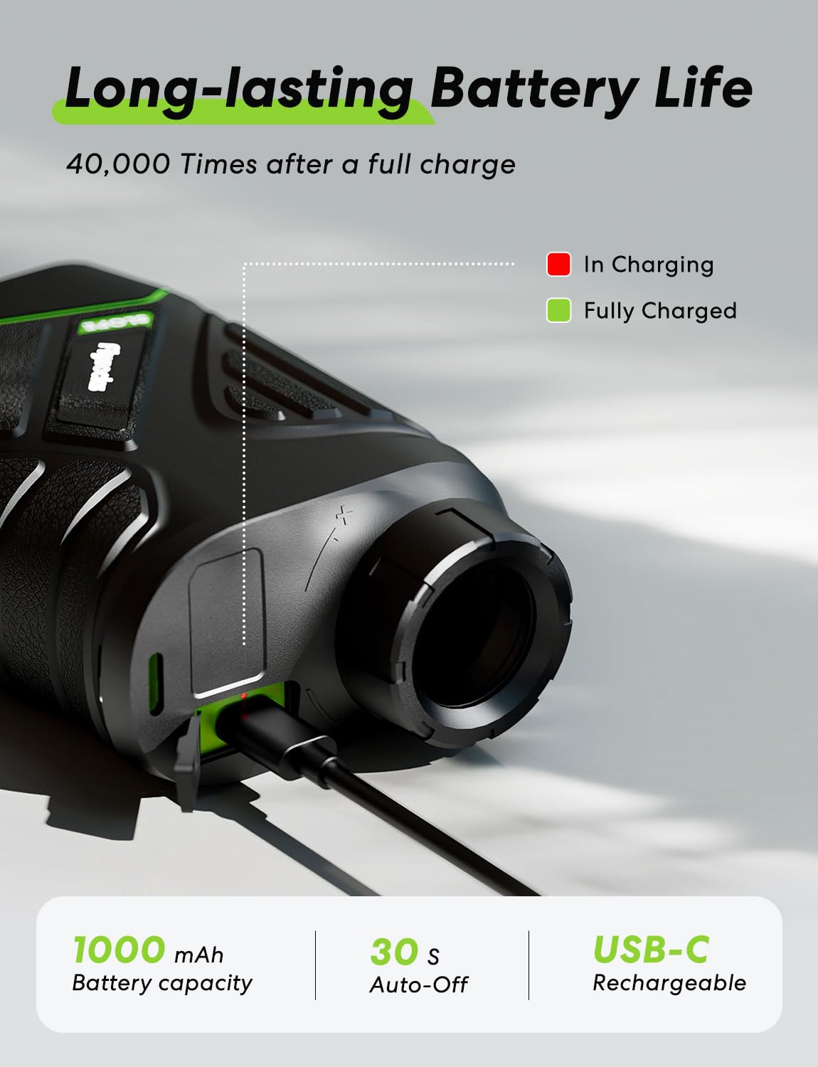 Flysocks Golf Rangefinder with Slope, 1200 Yards Laser Range Finder, 7X Magnification, Rechargeable Range Finders Golfing with Flagpole Lock Vibration, Magnetic Strip, Golf Accessories for Hunting