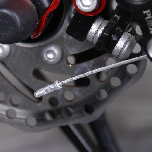 VAKTOK-60pcs Bike Brake Cable End Caps Bike Brake Cable Accessories For road mountain biking(Black 30pcs + Silver 30pcs)