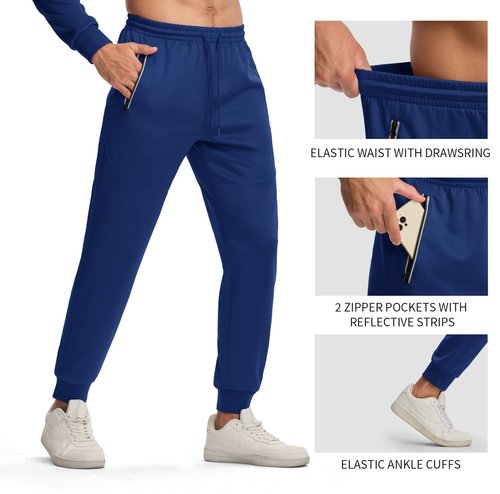 Rdruko Men's Track Suits 2 Piece Hoodie and Sweatpants Set for Men Jogger Workout Athletic Sweatsuit Tracksuits(Sapphire Blue, US L)