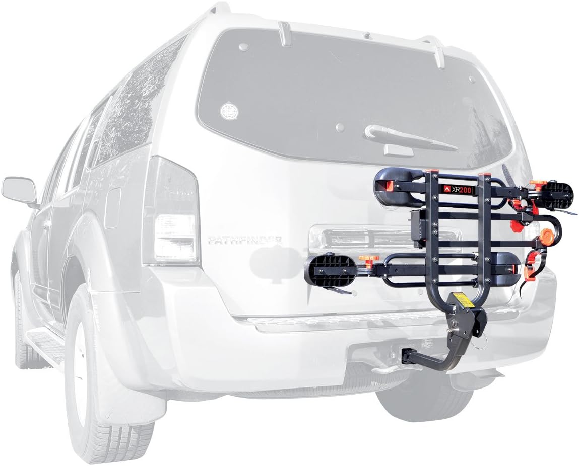 Allen Sports Deluxe 2-Bike Hitch Mount Rack - Heavy-Duty Silver/Black (Model 522RR)