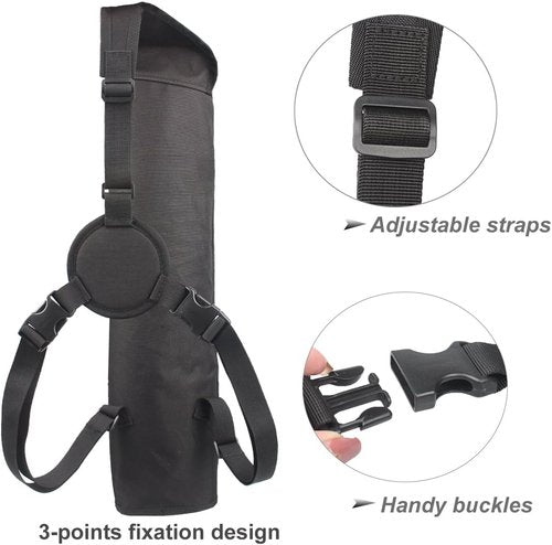 KRATARC Archery Back Arrows Quiver Bag with Molle System and Pockets for Hunting Shooting Target Practice