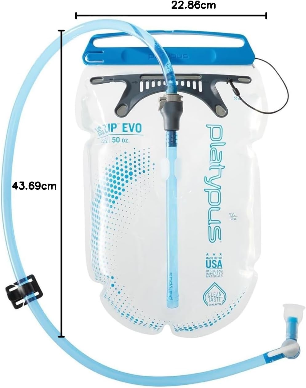 Platypus Big Zip EVO Taste-Free Water Reservoir/Hydration Bladder, 2-Liter