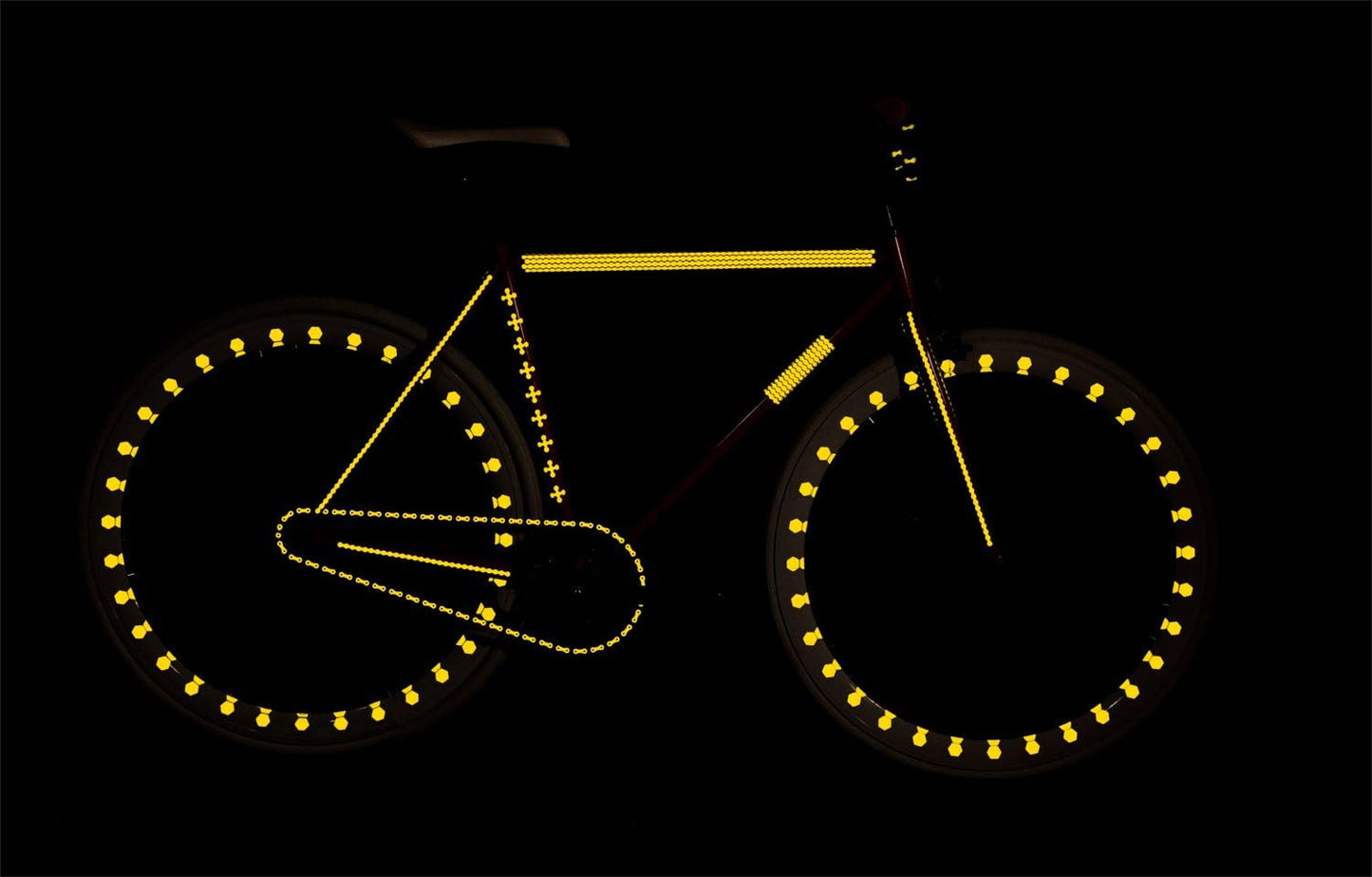 Reflective Decals 3/16" Pinstripes Kit Jumbo, White