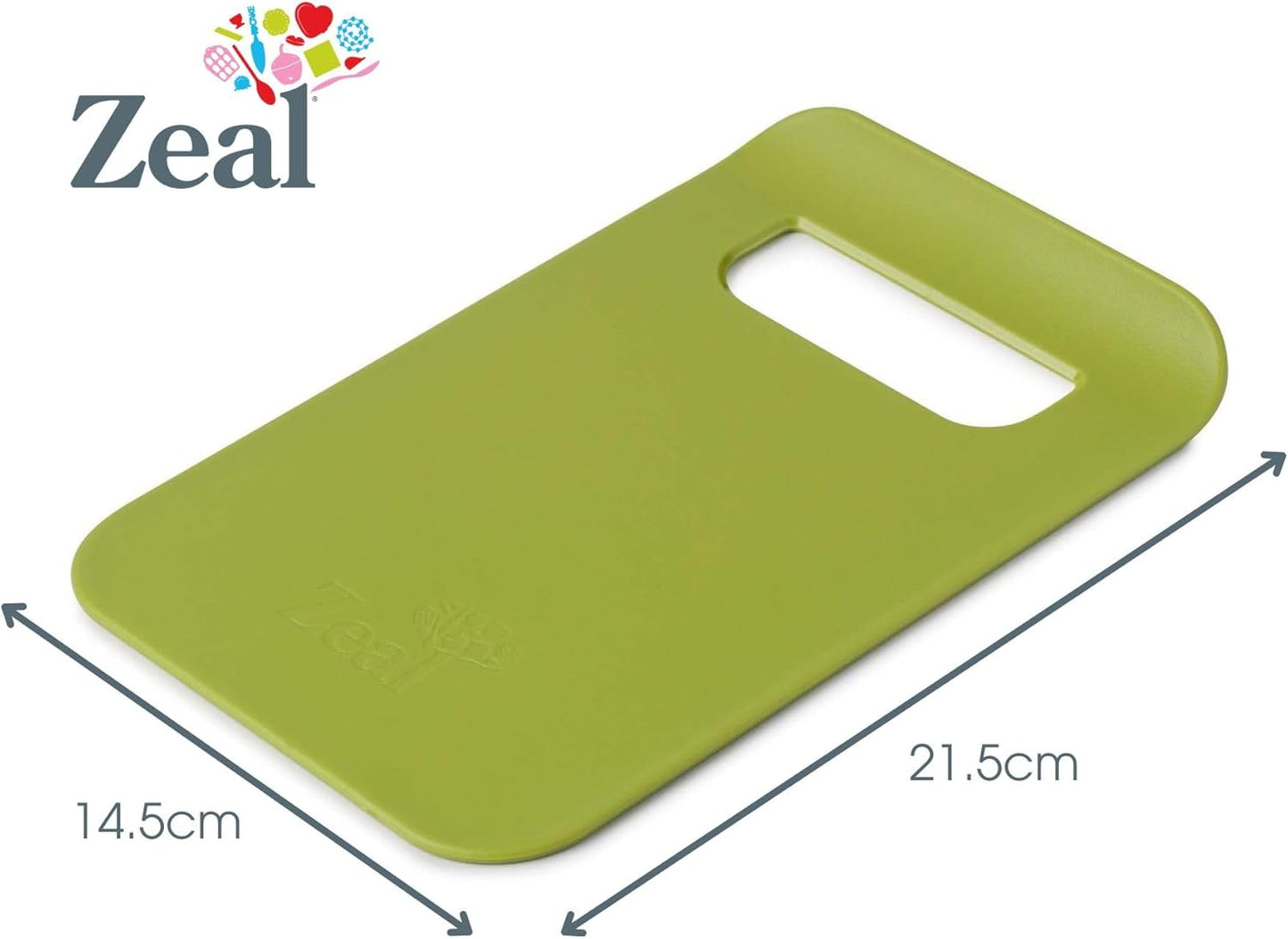 Zeal Straight to Pan Cutting/Chopping Board, 22L x 15W cm, Red 22x15cm
