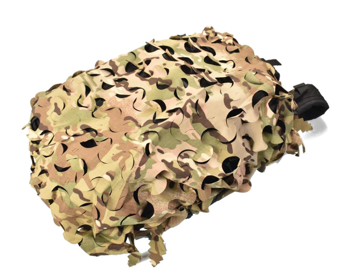 Hdlsina Breathable Mesh Camo Pack Cover Tactical Backpack Cover for Tactical Backpack, Rucksack (Camo Large fit 60-80 L)