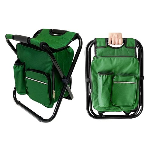 T CACHE Backpack Cooler Ice Fishing Chair - Waterproof Insulated Backpack Chair - Portable Fishing Chairs for Adults