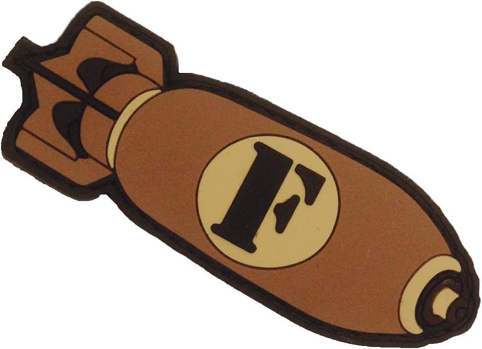 F-Bomb Morale Patch with Hook Backing (Pink)