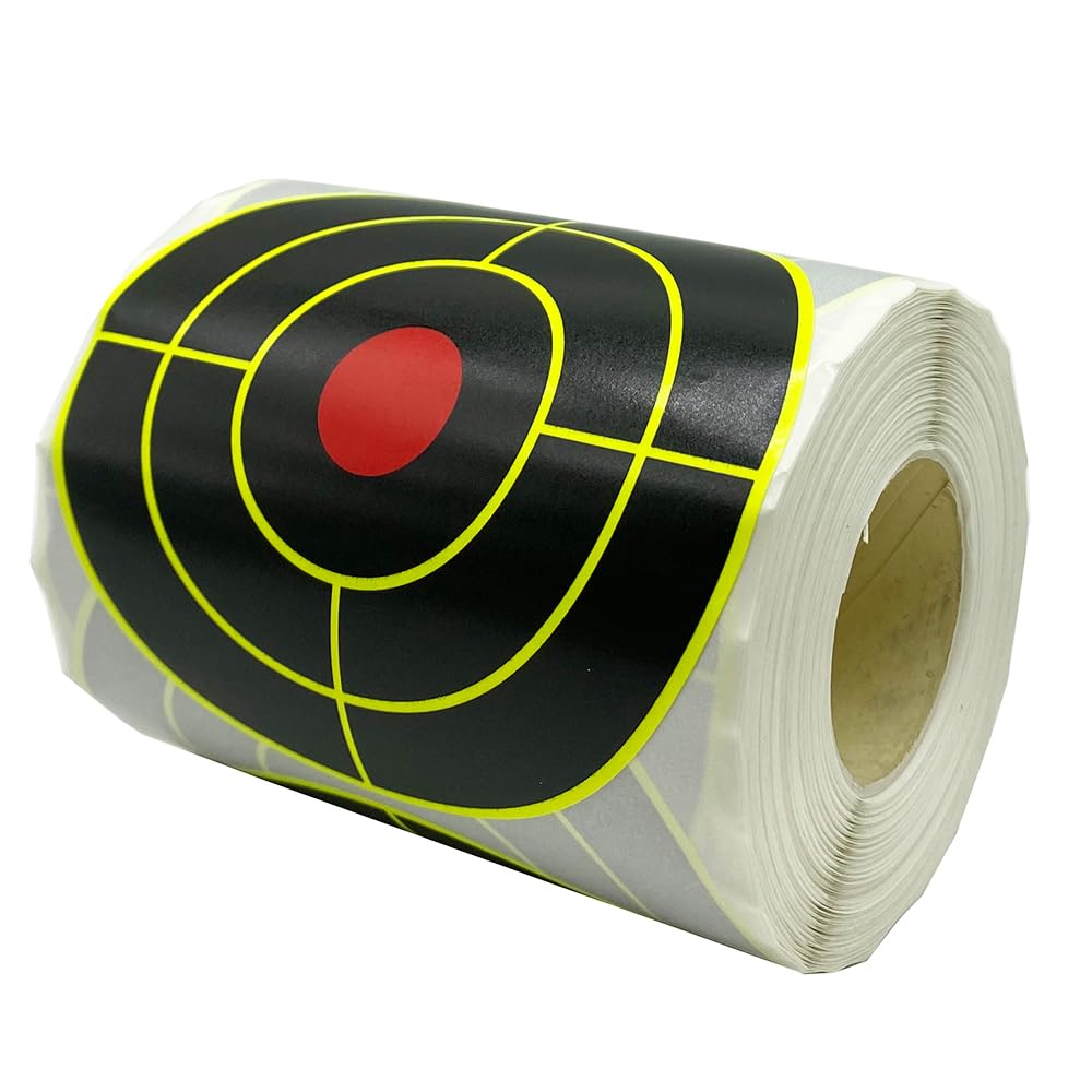 4 Inch x 200 Pcs Splatter Target Self-Adhesive Shooting Target Stickers Sight-in Shooting Target (5310-4-200)