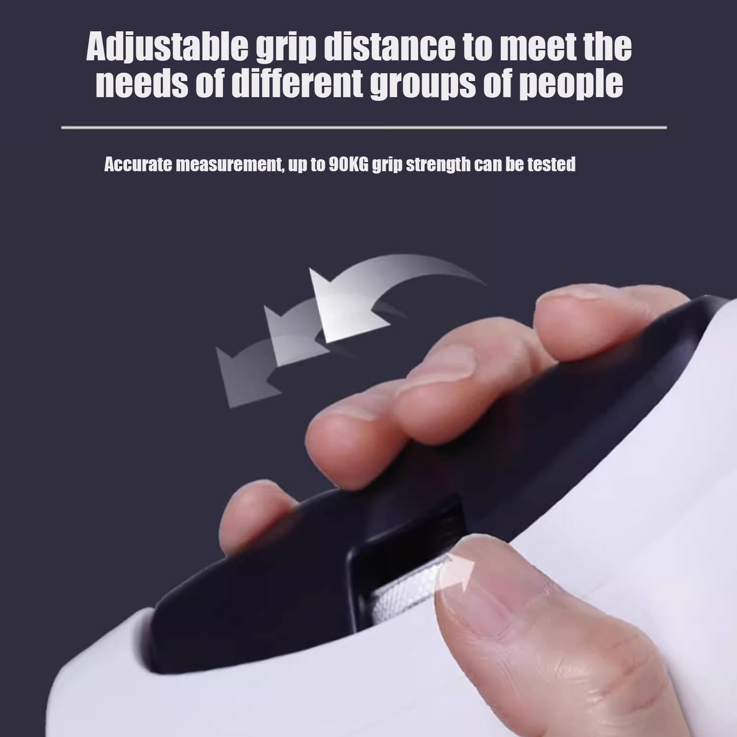 Hand Grip Strength Dynamometer,Electric Grip Dynamometer,Electronic Hand Dynamometer LED Display Accurate Adjustable Grip Distance Digital Hand Grip Strength Dynamometer