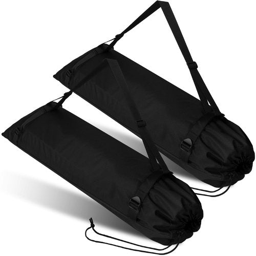 Wowangce 2 Pieces Camp Chair Replacement Bag Folding Foldable Chair Purse Camp Replacement Outdoor Tent Bag for Storage Carrying with Shoulder Strap, 47.2 Inches(Black)