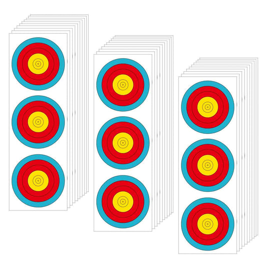 THREE ARCHERS Archery Vertical 30pcs 3 Spot Targets Recurve Bow Targets World Cup Archery Targets