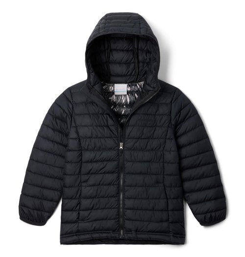Columbia Toddler Boys Powder Lite II Hooded Jacket, Black, 4T
