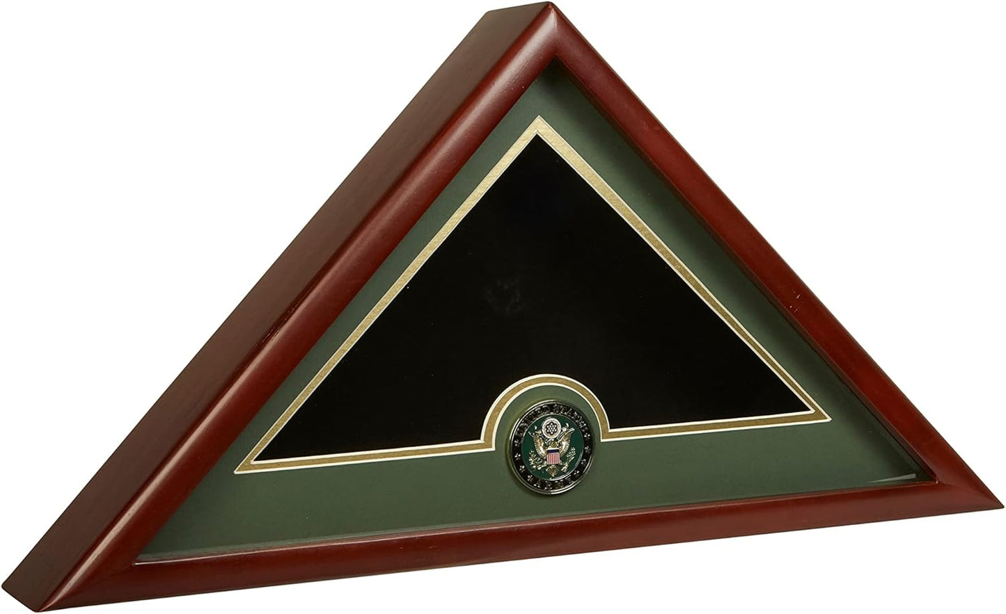 US Flag Display Case with Air Force Medallion Crafted from Premium Quality Materials - Made in USA