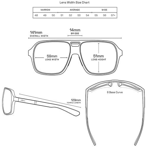 ROKA Torino Sports Performance Non-Polarized Sunglasses for Men and Women - Sky Blue/Orange Frame - Dark Artic Mirror Lens