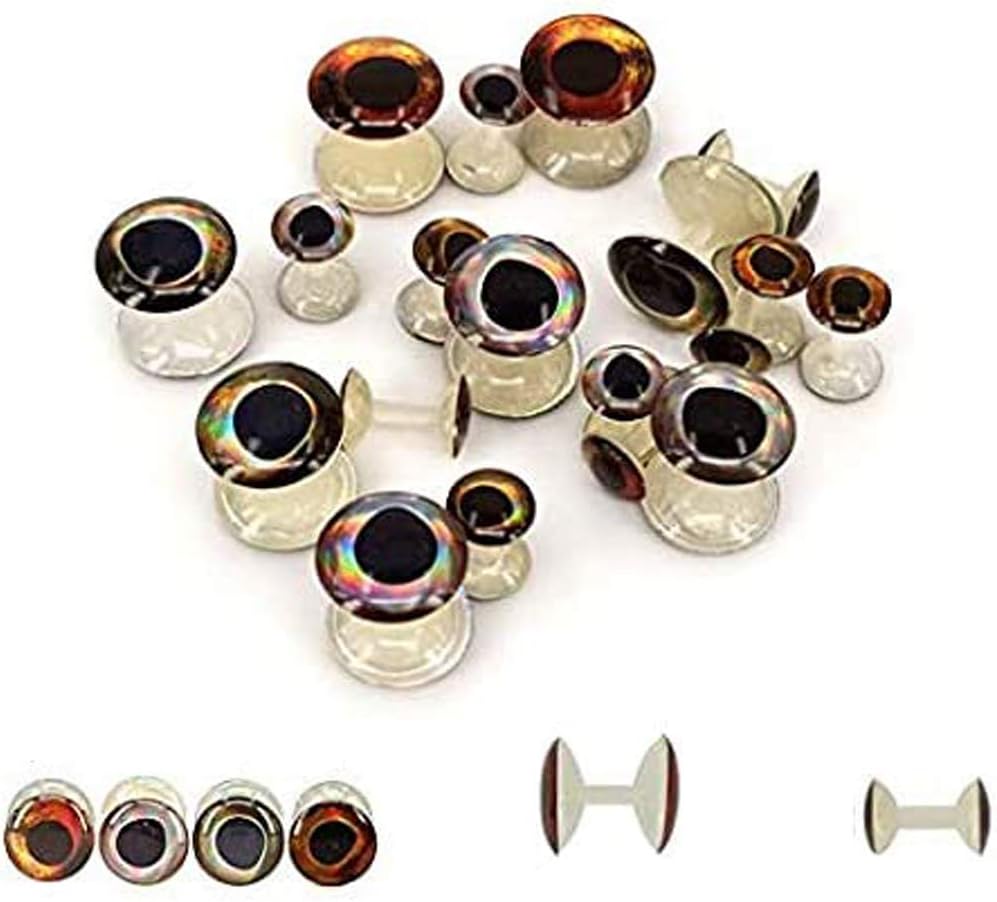 Aventik Weightless Dumbbells Eyese Making,Ghost Fish Head Fly Tying Materials Super Realistic Baitfish Skull Mask Design Ultra Light