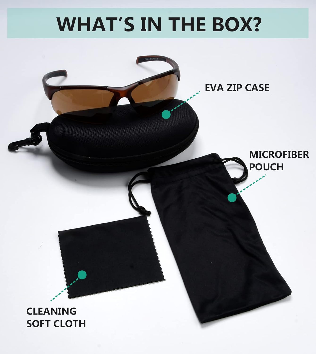 Eyekepper TR90 Unbreakable Sports Half-Rimless Bifocal Sunglasses Baseball Running Fishing Driving Golf Softball Hiking