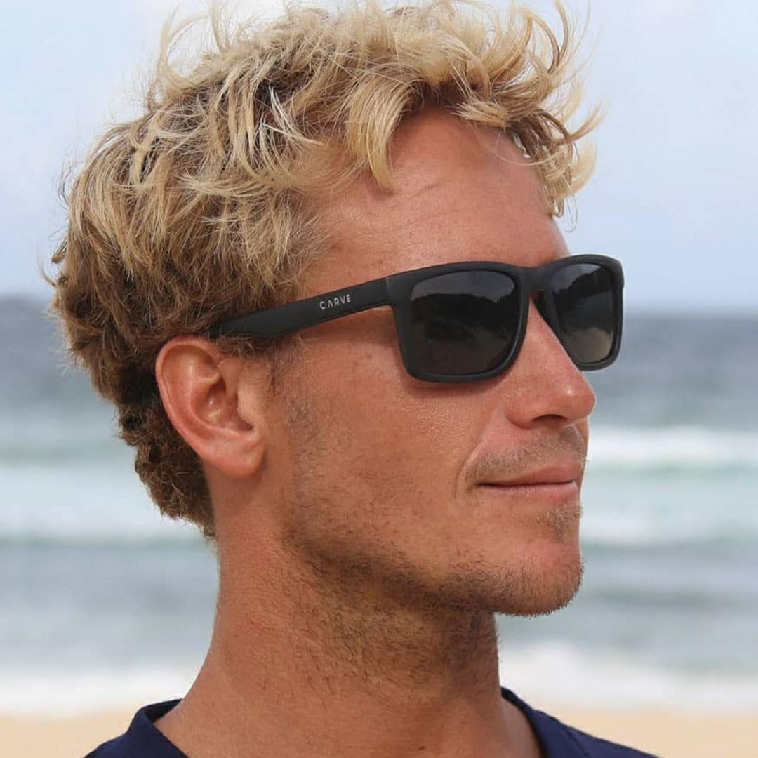 CARVE Goblin Sunglasses – Bold Rectangular Shades, 100% UV Protection, Lightweight & Comfortable, The Ultimate Everyday Vibe