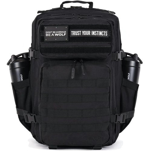 WOLFpak 45L Backpack (Alpha Black) Camping, Hiking, Gym Backpack