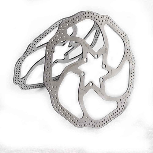 180mm Stainless Steel Mountain Bike Brake Disc Rotors - 2pcs Set with 12 Bolts