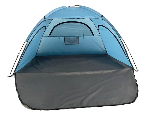 XUDEJUN Beach Tent Sun Shade Shelter for 2-4 Person with UPF 50+ 3 Expandable Ventilation Windows, Extended Floor Family Instant Beach Tent Easy Set Up Outdoor