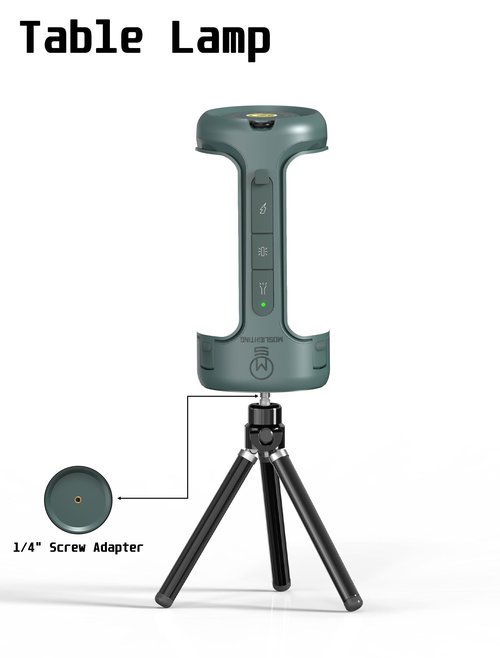 MOSLIGHTING Foldable Camping Light Rechargeable Lantern, 10000mAh, Portable Flashlight, IP54 Waterproof, 1/4" Screw Adapter, 750LM, 5 Modes, LED Tent Light for Camping, Hiking, Fishing