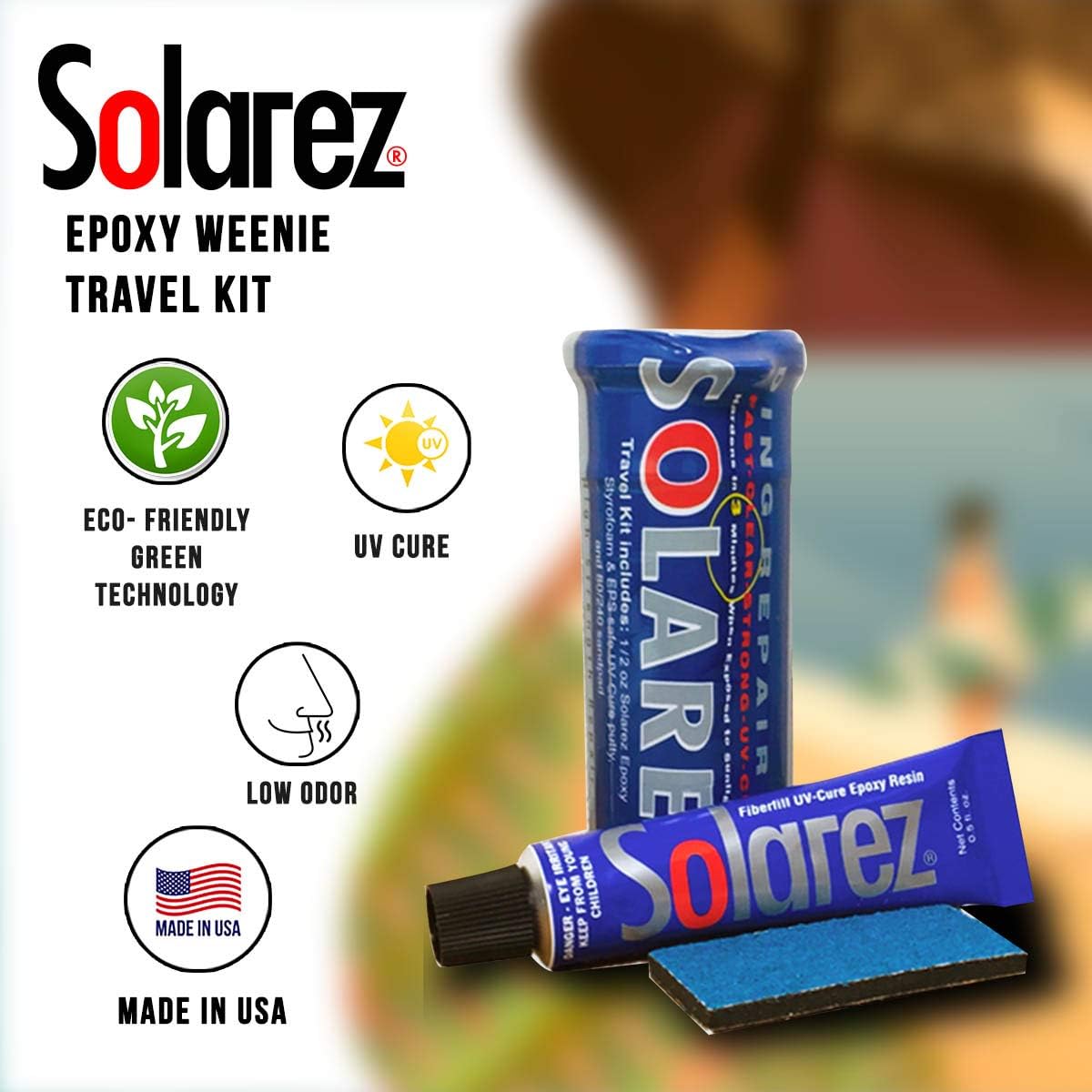 SOLAREZ Artisan Epoxy Resin Kit - Clear, UV-Resistant, 16 oz for Crafts & Repairs