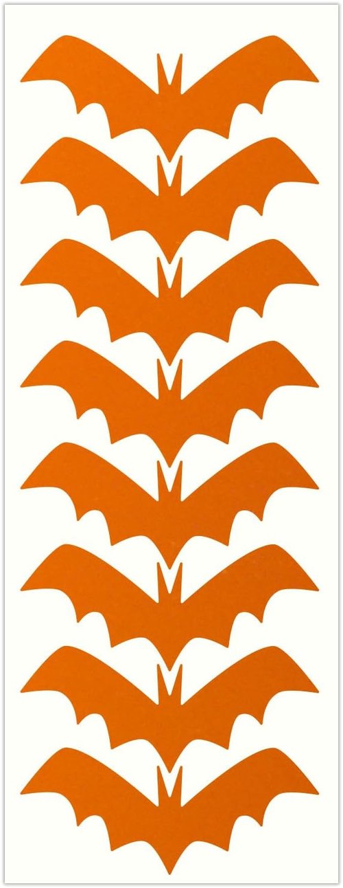 LiteMark Reflective White 4 Inch bat Sticker Decals for Helmets, Bicycles, Strollers, Wheelchairs and More - Pack of 8