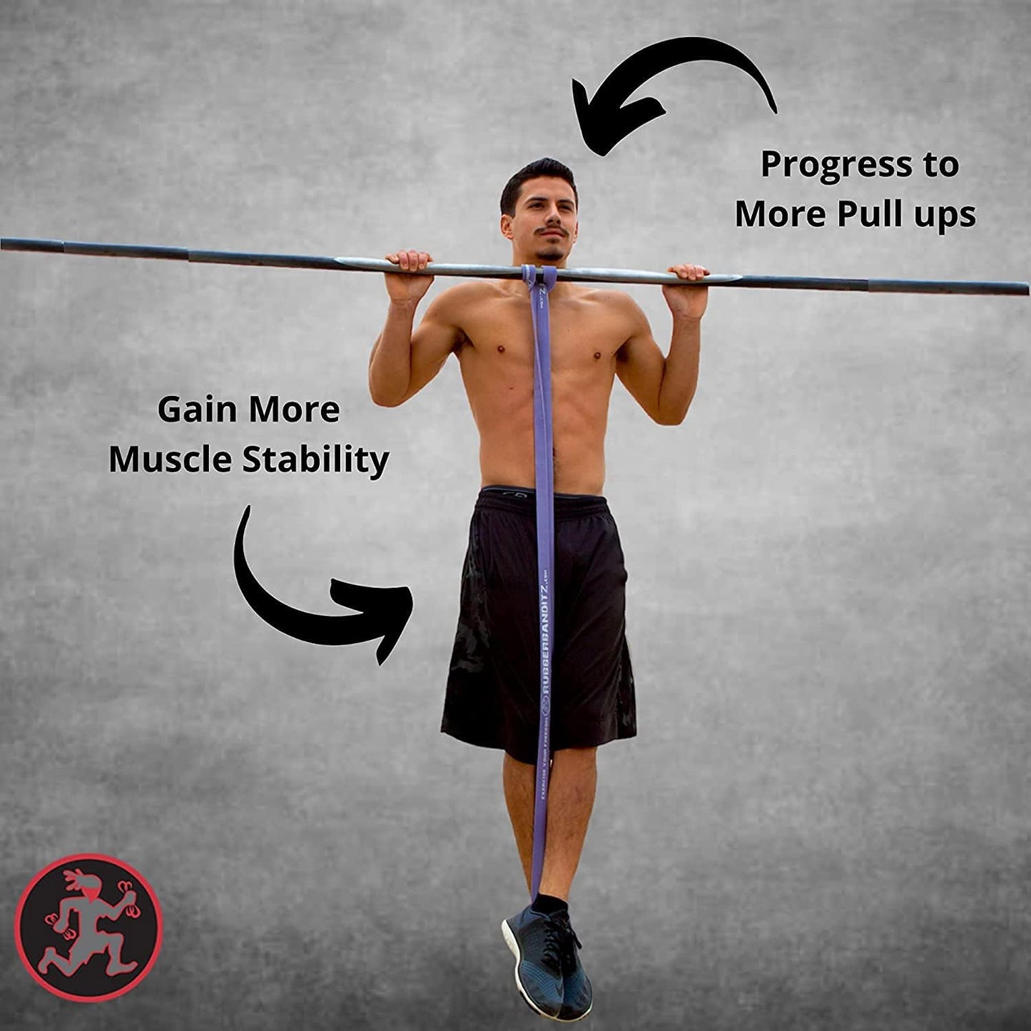 Functional Fitness Pull Up Assist Resistance Bands | Heavy Duty Exercise Bands for Powerlifting, Mobility, and Stretching | Travel Friendly Resistance Bands for Workout | Resistance Range 60-150 lbs