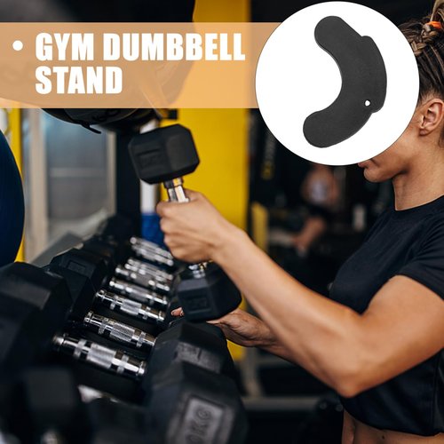 Yardenfun 6 Pairs Dumbbells Shockproof Pad Weight Grips Lifting Weights Workout Rack Squat Foam Pad Hip Thrust Pad Portable Gym Machine Non Dumbbells Jack Appendix Non-Slip Fitness Rubber