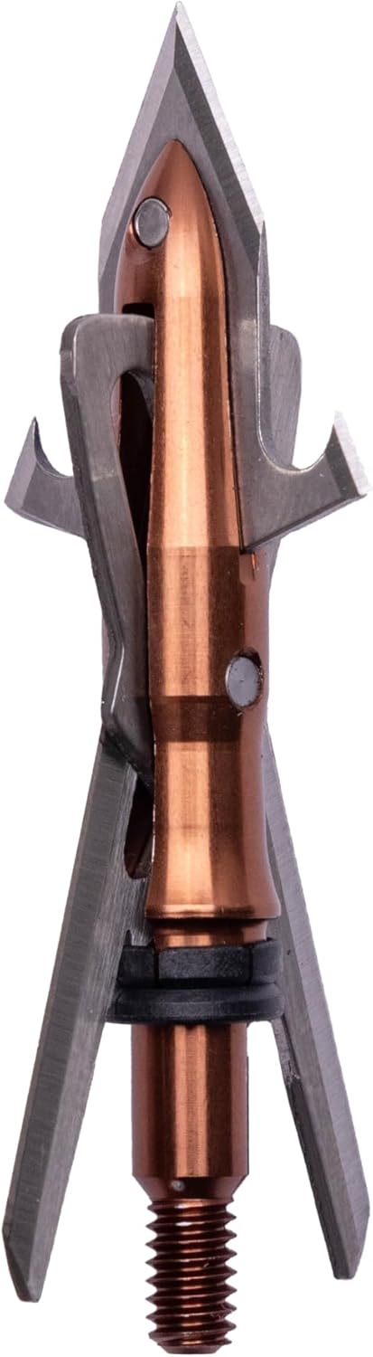 RAGE Xtreme Turkey Broadhead 2.3" x .75" Cut, 100 Grain - 2 Pack Brown
