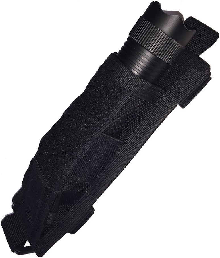Expandable Baton Holder Pouch - Miles Tactical ASP Molle for Flashlights & Batons