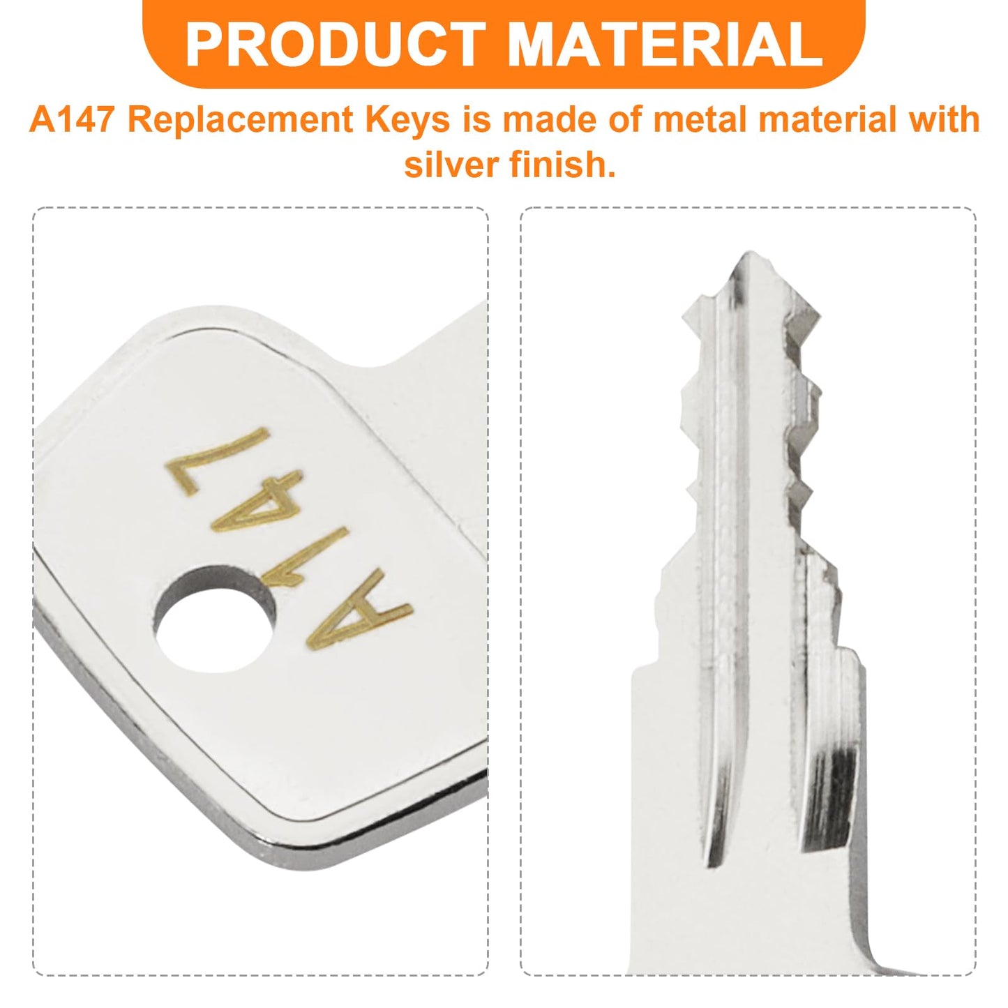 A147 SKS roof Rack Key,Replacement Keys for Yakima SKS Roof Racks,Crossbars,Carriers.(Code A147)