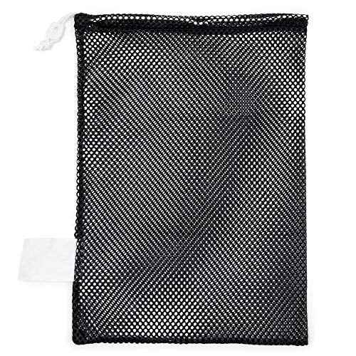 Champion Sports Mesh Equipment Bag ? Heavy-Duty Nylon Drawstring Bag with Lock & ID Tag, Breathable Storage Sack for Balls, Swim Gear, Laundry & Toys, Multiple Sizes & Colors