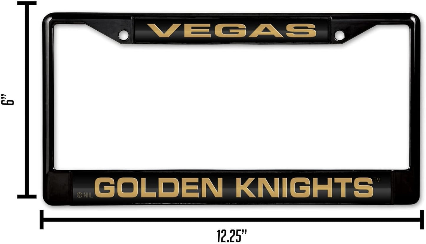 NHL Detroit Red Wings Laser Cut Chrome Frame - 12" x 6" Car Accessory