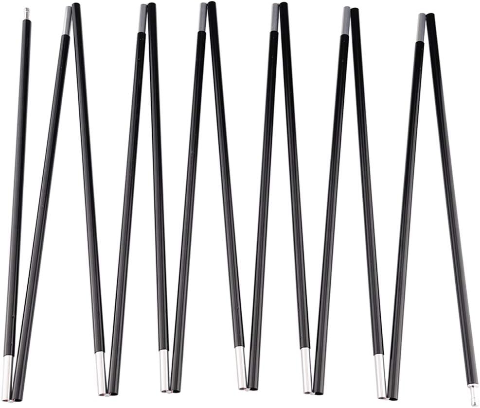 Aluminum Tent Poles Replacement, Fits Both Female and Male Ends, Lightweight Tent Pole Repair Kit, 7001 Aluminum Alloy T6 Heated