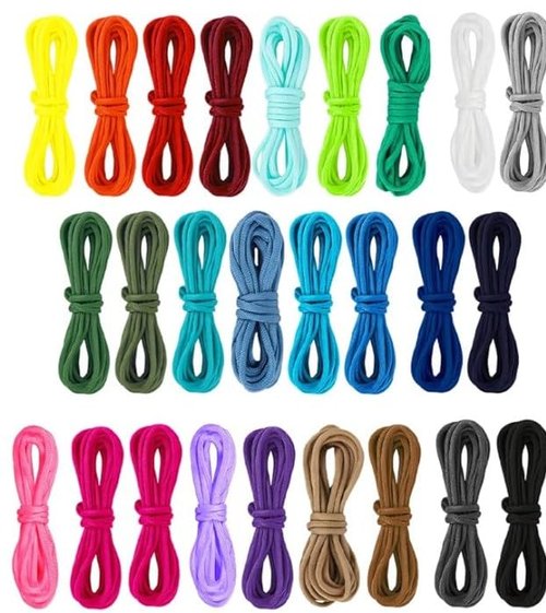 Ksheria 26 Colors Paracord Cord Gukasxi 10 Feet 4mm 550 Paracord Rope 7 Strand Outdoor Survival Rope Paracord Bracelet Rope for Outdoor Camping Paracord Keychain Dog Collar Crafting Making.