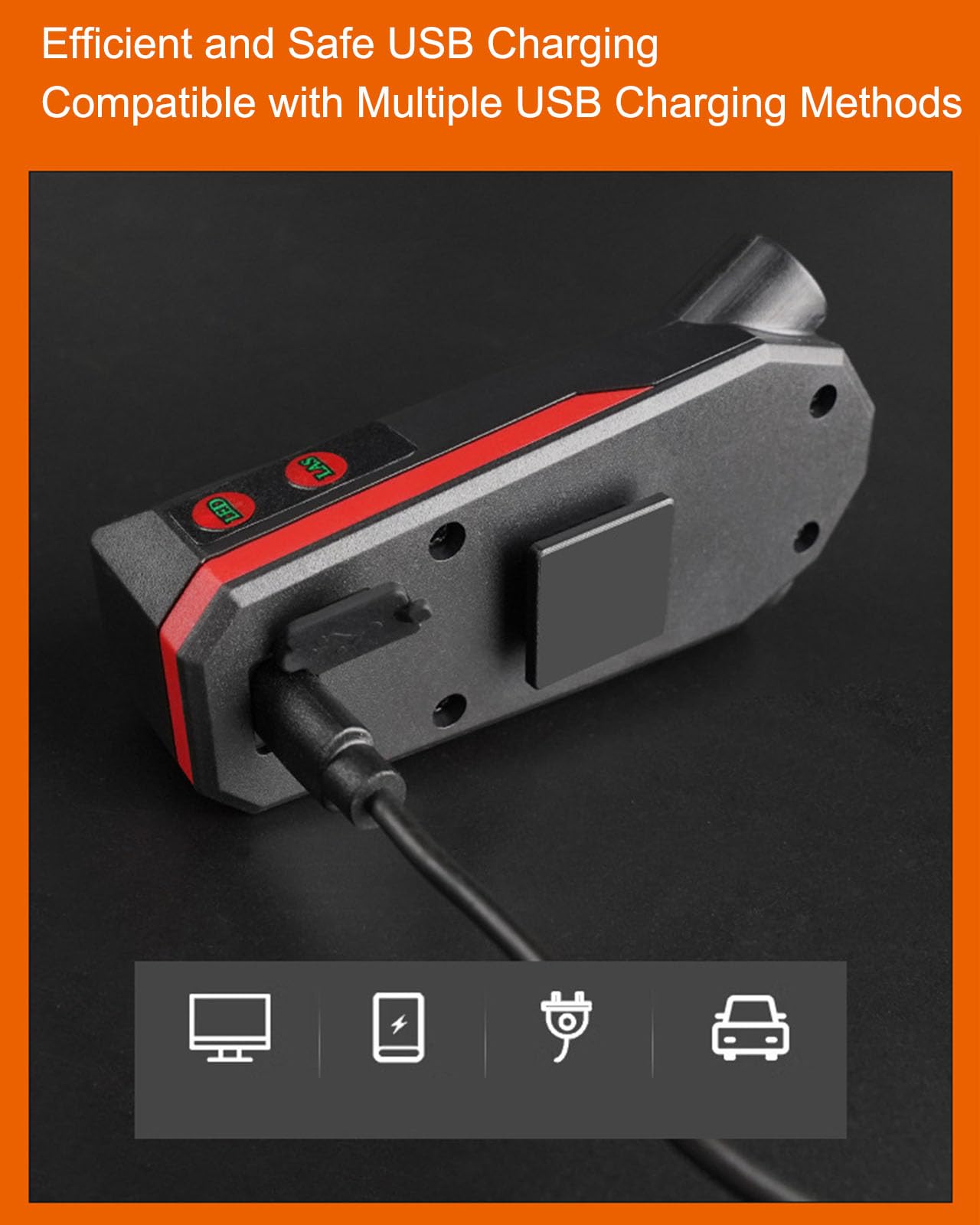 AOTULIGHT LED Bike Tail Lights Rechargeable for Night Riding Flash Lights Red Night Light Rear Bike Wheel Lights USB Light Bike Accessories Bicycle Logo Laser Projector Warning Light Taillights