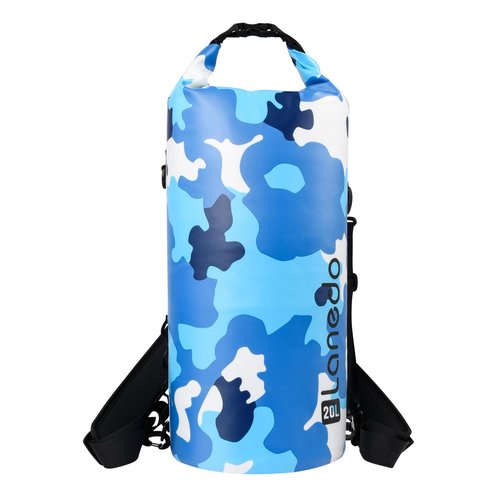 Round Barrel Collapsible Backpack Cooler, Waterproof Hands Free Cooler Bag, 24 Hours Cooling, Soft Sided Cooler, Portable Lightweight Travel Camping Beach Lunch Backpack for Men and Women