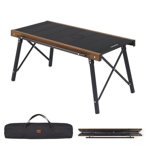 Naturehike Folding IGT Camping Table, Portable Outdoor IGT Cook System, Ultralight Aluminum Camp Table with Carry Bag for Car Camping Picnic RV Trip Patio Backyard BBQ