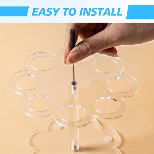GTUDOR Flavor Cartridge Holder Compatible with Cirkul, Acrylic Flavor Cartridge Storage Rack Organizer, Round Support Stand Organizer Cartridge