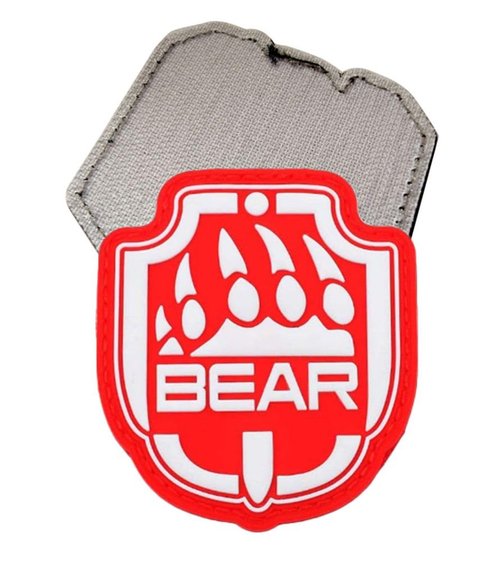 EnigmaGlow 2 Pcs Glow at Night Escape from Tarkov Bear Tactics Morale Military Patch 3D PVC Rubber Applique Emblem Hook Backed