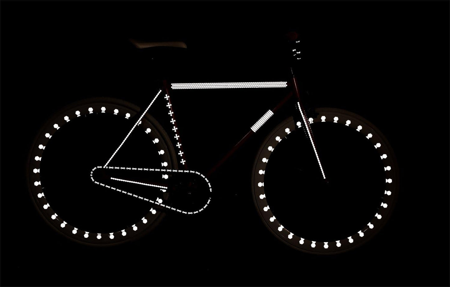 Reflective Decals 3/16" Pinstripes Kit Jumbo, White