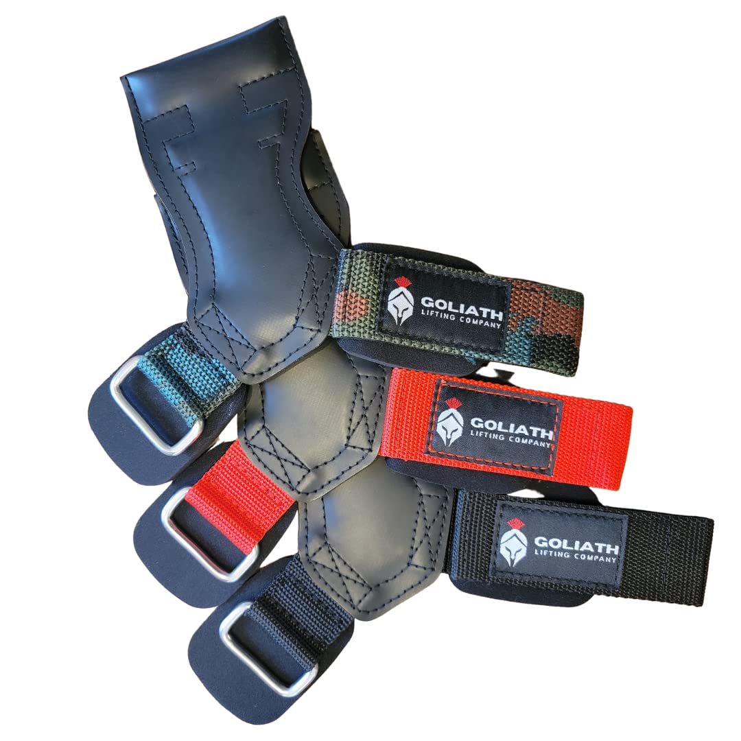 Goliath Lifting Company Lifting Grips Weight Gloves Heavy Duty Barbell Lifting Grips