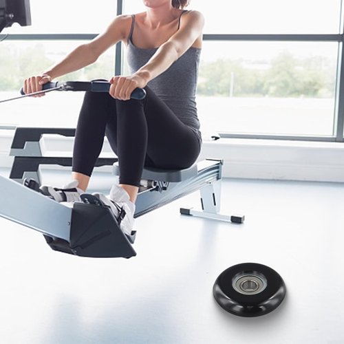 Rollers Kit Fit for Rowing Machine Seats Cushion Wheel,For Gym Wheels/Rollers 2000, 3000, Some 3000 XL and Few Very Early XL Gym Replacement Wheel(4pcs)