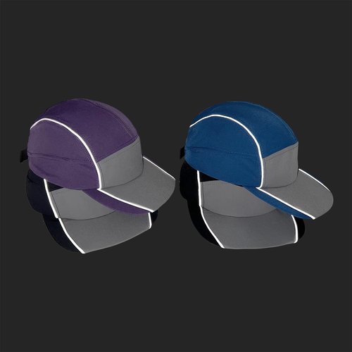 Croogo Soft Brim Baseball Cap Flat Bill Sports Trucker Hat Men Quick Dry Dad Hats Adjustable Sun Hat Golf Caps,Blue-ABC04